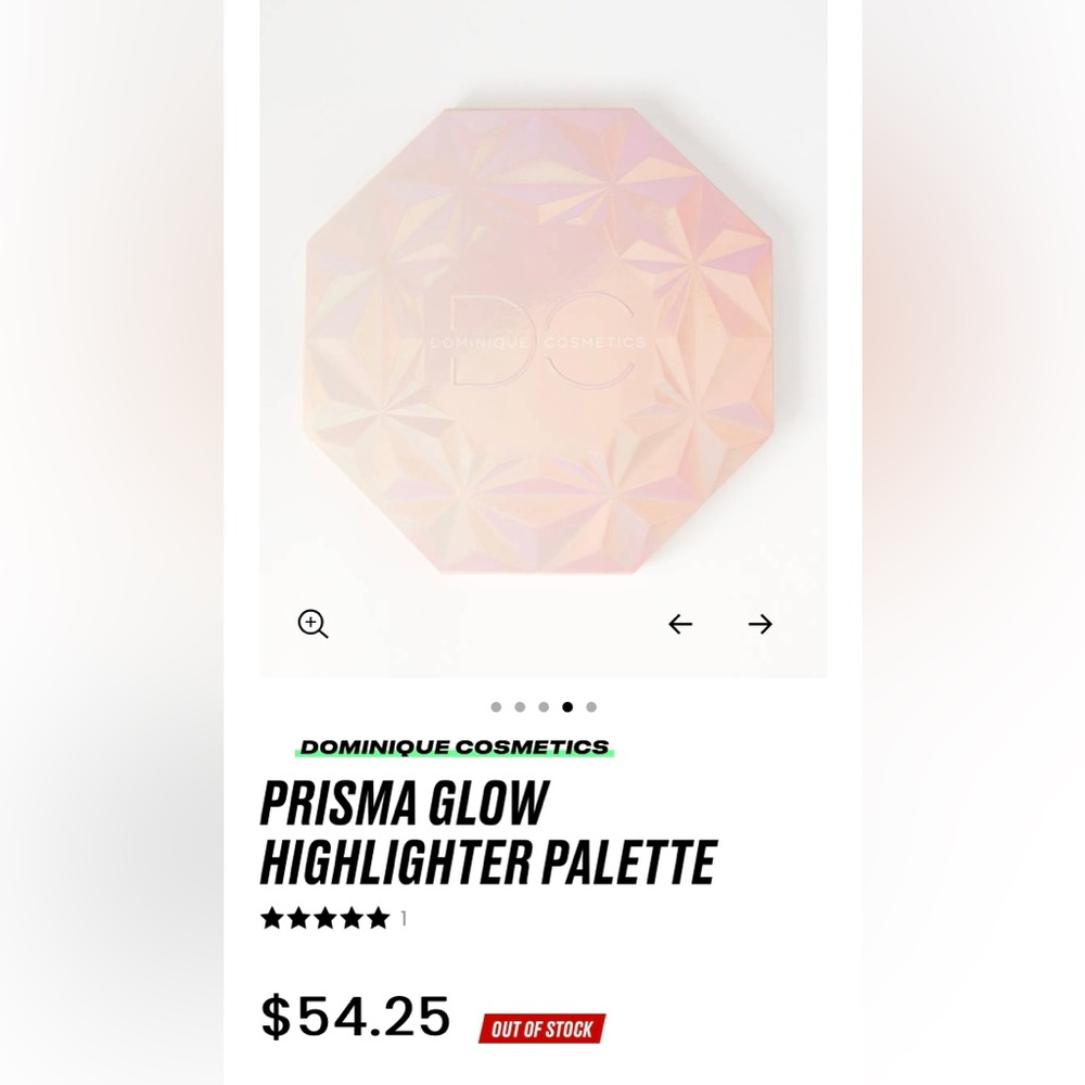 DOMINQUE COSMETICS PRISMA GLOW HIGHLIGHT EFFECTS PALETTE-BRAND NEW with Sleeve - Picture 7 of 16